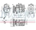 NISSENS Kompresor klimatizace NIS 89209, 89209