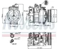 NISSENS Kompresor klimatizace NIS 89210, 89210