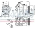 NISSENS Kompresor klimatizace NIS 89214, 89214