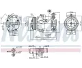 NISSENS Kompresor klimatizace NIS 89215, 89215
