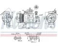 NISSENS Kompresor klimatizace NIS 89216, 89216