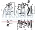 NISSENS Kompresor klimatizace NIS 89223, 89223