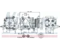 NISSENS Kompresor klimatizace NIS 89228, 89228