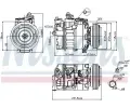 NISSENS Kompresor klimatizace NIS 89231, 89231