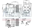 NISSENS Kompresor klimatizace NIS 89233, 89233