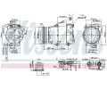 NISSENS Kompresor klimatizace NIS 89234, 89234