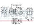 NISSENS Kompresor klimatizace NIS 89235, 89235
