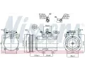 NISSENS Kompresor klimatizace NIS 89238, 89238