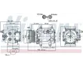 NISSENS Kompresor klimatizace NIS 89239, 89239