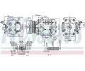 NISSENS Kompresor klimatizace NIS 89240, 89240
