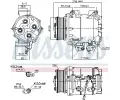 NISSENS Kompresor klimatizace NIS 89242, 89242