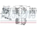 NISSENS Kompresor klimatizace NIS 89249, 89249