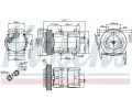 NISSENS Kompresor klimatizace NIS 89251, 89251