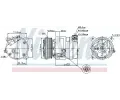 NISSENS Kompresor klimatizace NIS 89257, 89257