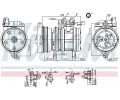 NISSENS Kompresor klimatizace NIS 89263, 89263
