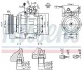 NISSENS Kompresor klimatizace NIS 89265, 89265