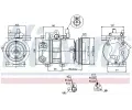 NISSENS Kompresor klimatizace NIS 89273, 89273