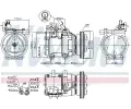 NISSENS Kompresor klimatizace NIS 89274, 89274