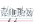 NISSENS Kompresor klimatizace NIS 89278, 89278