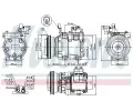 NISSENS Kompresor klimatizace NIS 89286, 89286
