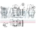 NISSENS Kompresor klimatizace NIS 89290, 89290