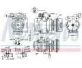 NISSENS Kompresor klimatizace NIS 89291, 89291