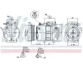 NISSENS Kompresor klimatizace NIS 89293, 89293