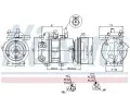 NISSENS Kompresor klimatizace NIS 89296, 89296