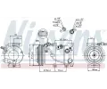 NISSENS Kompresor klimatizace NIS 89306, 89306
