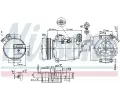 NISSENS Kompresor klimatizace NIS 89308, 89308