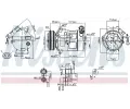 NISSENS Kompresor klimatizace NIS 89310, 89310
