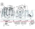 NISSENS Kompresor klimatizace NIS 89312, 89312