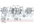 NISSENS Kompresor klimatizace NIS 89314, 89314