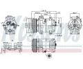 NISSENS Kompresor klimatizace NIS 89317, 89317