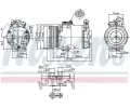 NISSENS Kompresor klimatizace NIS 89322, 89322