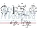 NISSENS Kompresor klimatizace NIS 89324, 89324