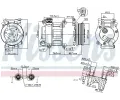 NISSENS Kompresor klimatizace NIS 89327, 89327