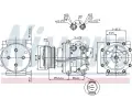 NISSENS Kompresor klimatizace NIS 89331, 89331