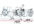 NISSENS Kompresor klimatizace NIS 89336, 89336