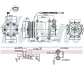NISSENS Kompresor klimatizace NIS 89339, 89339