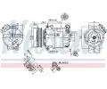 NISSENS Kompresor klimatizace NIS 89343, 89343