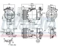 NISSENS Kompresor klimatizace NIS 89346, 89346