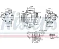 NISSENS Kompresor klimatizace NIS 89347, 89347
