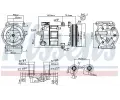 NISSENS Kompresor klimatizace NIS 89348, 89348