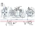 NISSENS Kompresor klimatizace NIS 89349, 89349