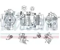 NISSENS Kompresor klimatizace NIS 89350, 89350