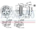 NISSENS Kompresor klimatizace NIS 89353, 89353