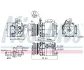NISSENS Kompresor klimatizace NIS 89354, 89354