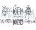 NISSENS Kompresor klimatizace NIS 89359, 89359