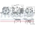 NISSENS Kompresor klimatizace NIS 89365, 89365